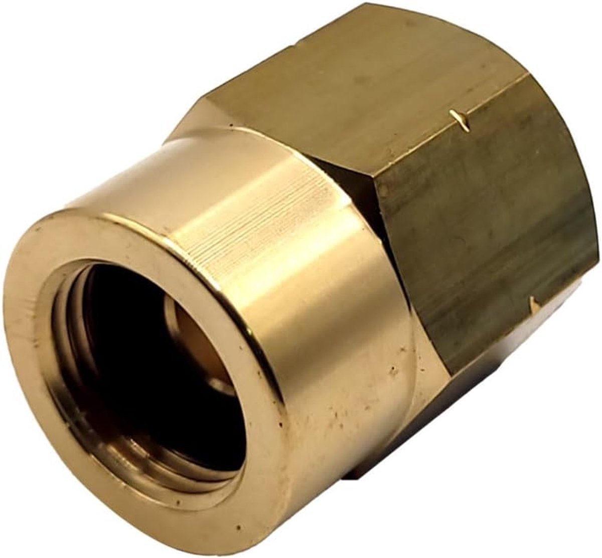 Gasadapter 21.8mm LH - Messing - Voor UK POL 5/8'' aansluiting - Eenvoudige installatie - ShopVlot
