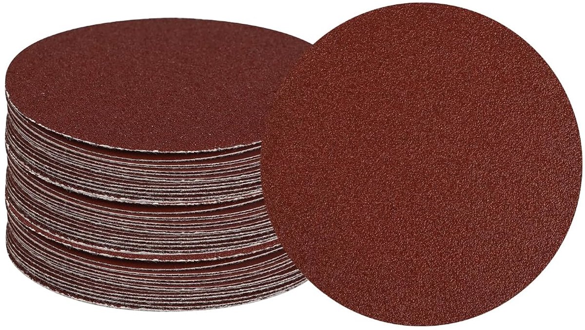 Schuurpapier 100 mm - Aluminiumoxide - 60 stuks - Voor hout en metaal - ShopVlot
