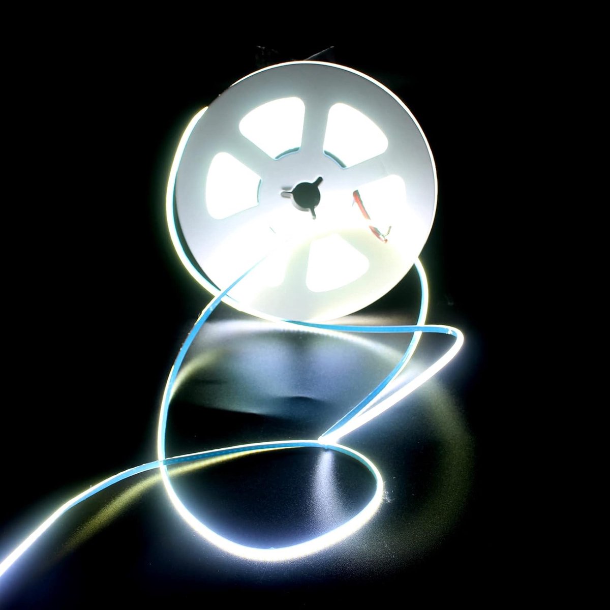 24V 3mm Cob LED Strip,5M 384LEDs/m Koel Wit 6000K Dimbaar Vervormbaar FOB COB LED Licht Lint voor Slaapkamer, Kast, Home Indoor Decoratie, Keuken DIY Verlichting (3 mm Koel Wit, 24V)