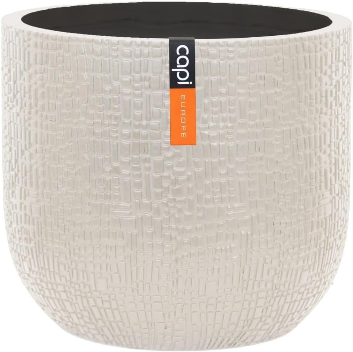 Bloempot 24x21 - Beige - Lichtgewicht & duurzaam - Perfect voor binnen en buiten - SnelShoppen