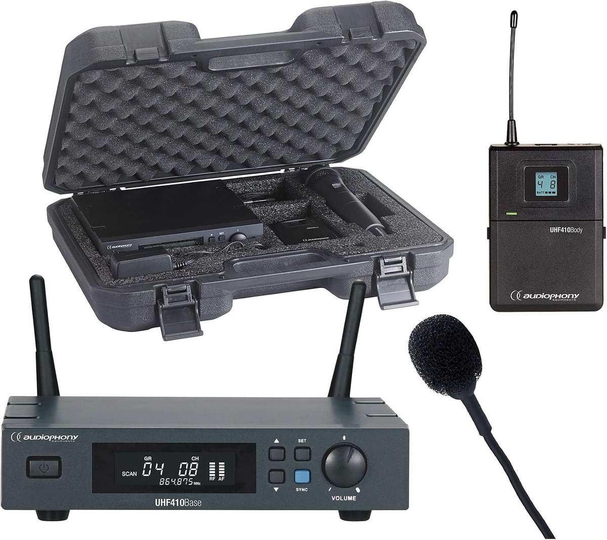 Draadloos Lavalier Systeem - 514-564 MHz - Inclusief Cover - Ideaal voor Presentaties - SnelShoppen