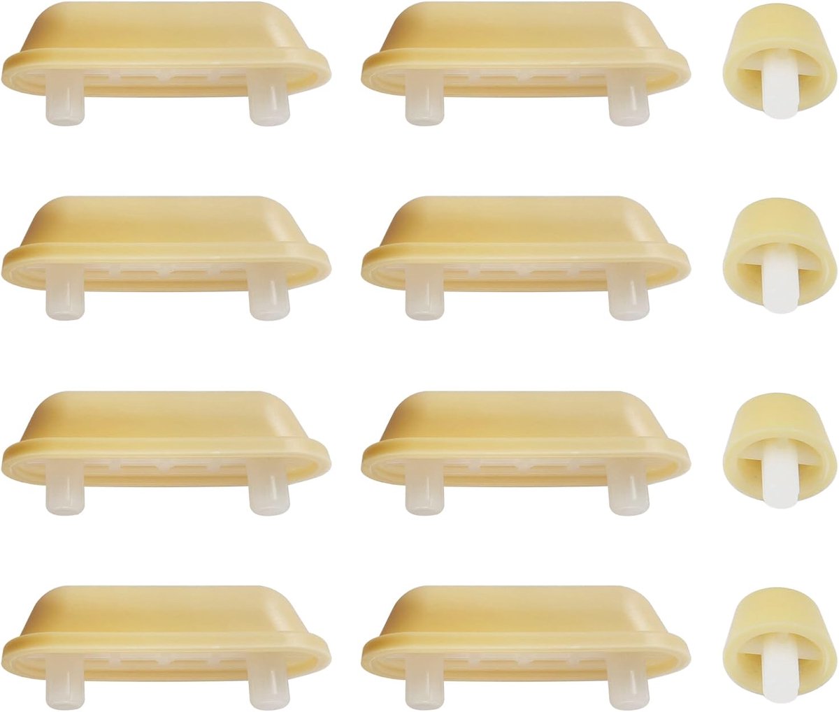 12 stuks wc-brilbuffer, toiletdekselstopper, schokabsorberende pads voor houten toiletbril