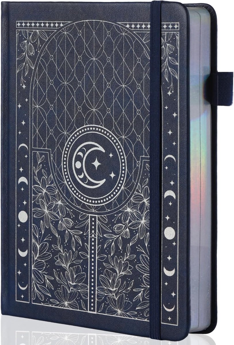 Bullet Dotted Notitieboekje, 160 g/m² Genummerd dik papier, A5 Hardcover Notitieboekje met Stippenraster voor Vrouwen Mannen Werk Schrijven, Tekenen