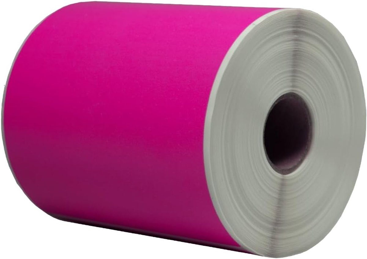 Zebra Etiketten 102x152mm - Roze - Permanent - Ideaal voor verzendlabels - SnelShoppen