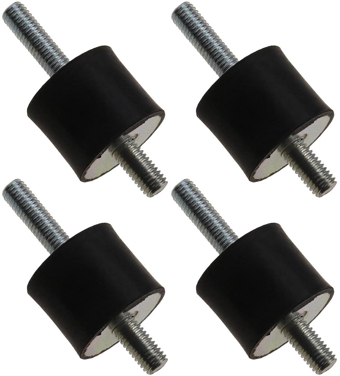 4 Packs M8 Dubbele Mannelijke Anti Trillingen Rubber Mount Kit 30x25mm voor Luchtcompressor Pomp Rubber Schokdemper Mount Spoel