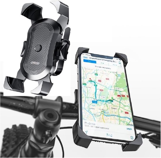 Holder Support voor Bicycle and Motorcycle Handlebars Automatic and Swivel 360º voor GONEX NEX 5 (2020) - Black — afbeelding 2