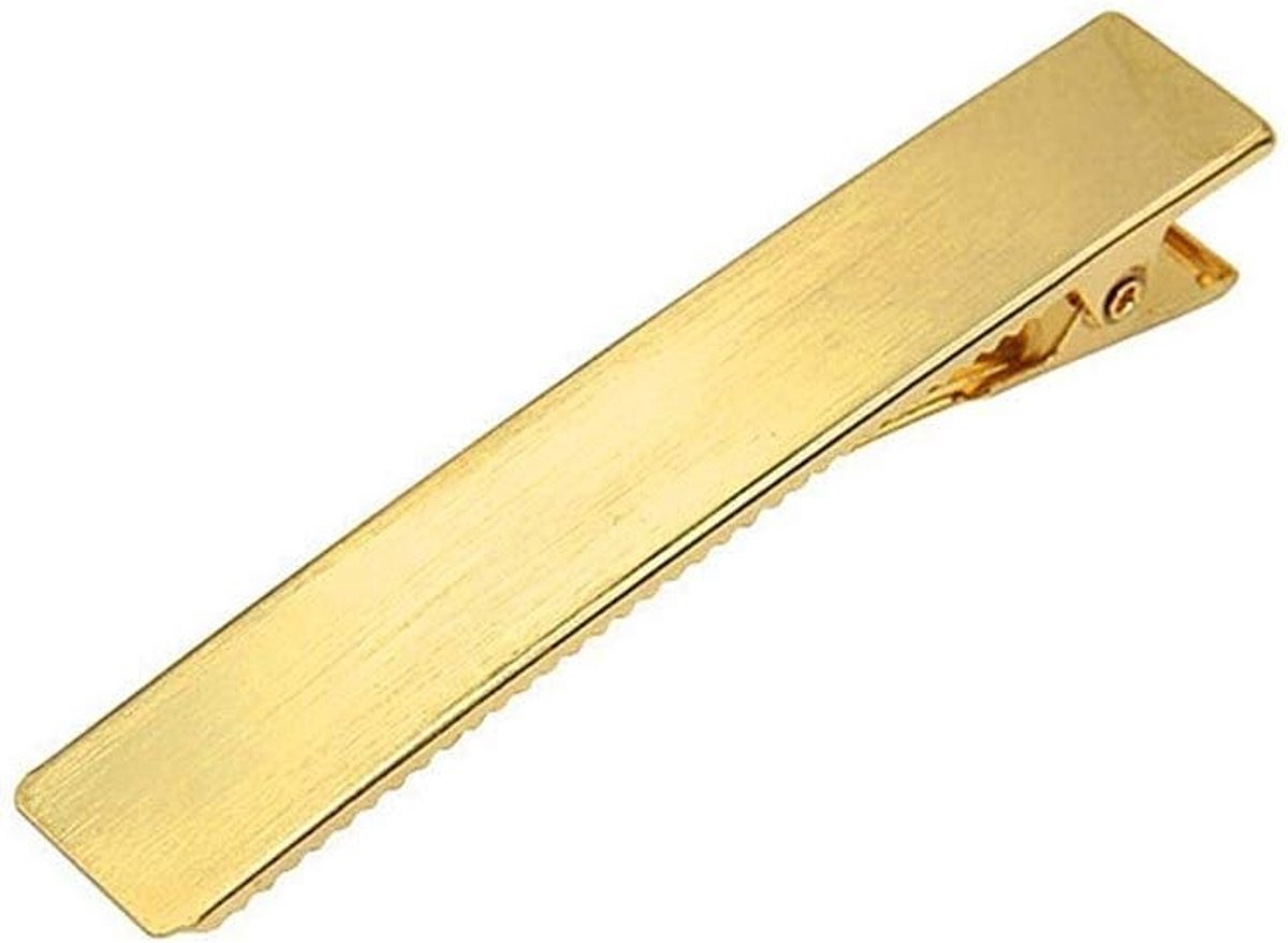Fashion Cold Wind haaraccessoires Geometric rechthoekige metalen Hairpin Hairpin Electroplating Brushed Hairpin Side Clip hoofdtooi (Color : Golden brushed)