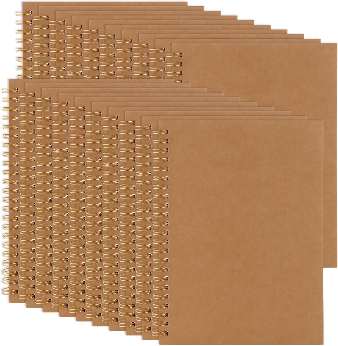 20 Stück Notizbuch A5 Kariert,Spirale Notizblock