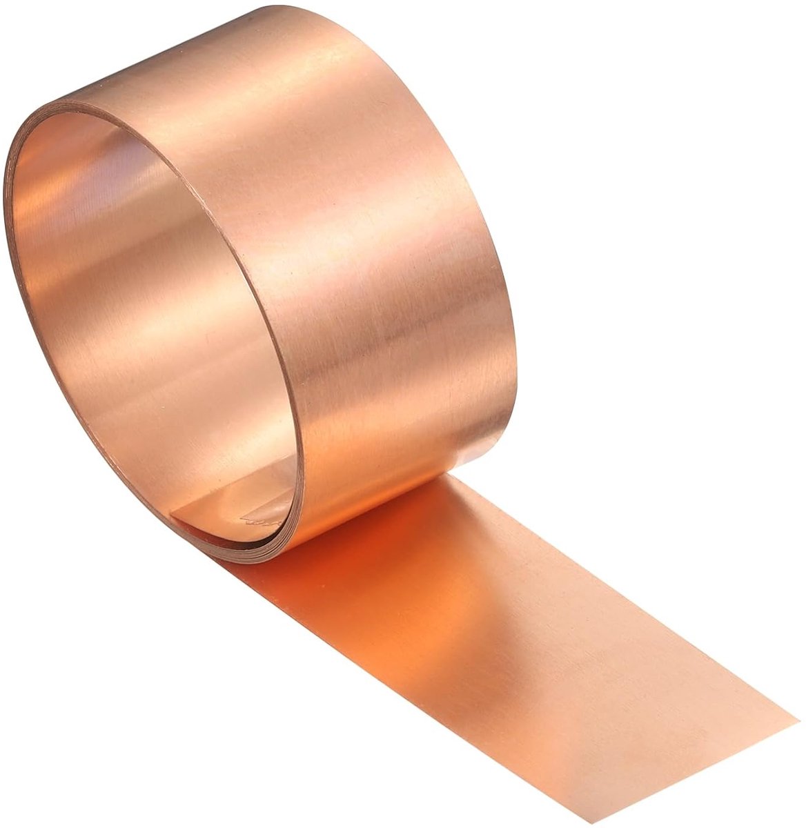Koperfolie, dikte 32, dikte 0,2 mm, 99,95% natuurlijk, rol koperfolie, breedte 3 cm x 3 m, metalen plaat, dakreparatie, doe-het-zelfprojecten en elektriciteit