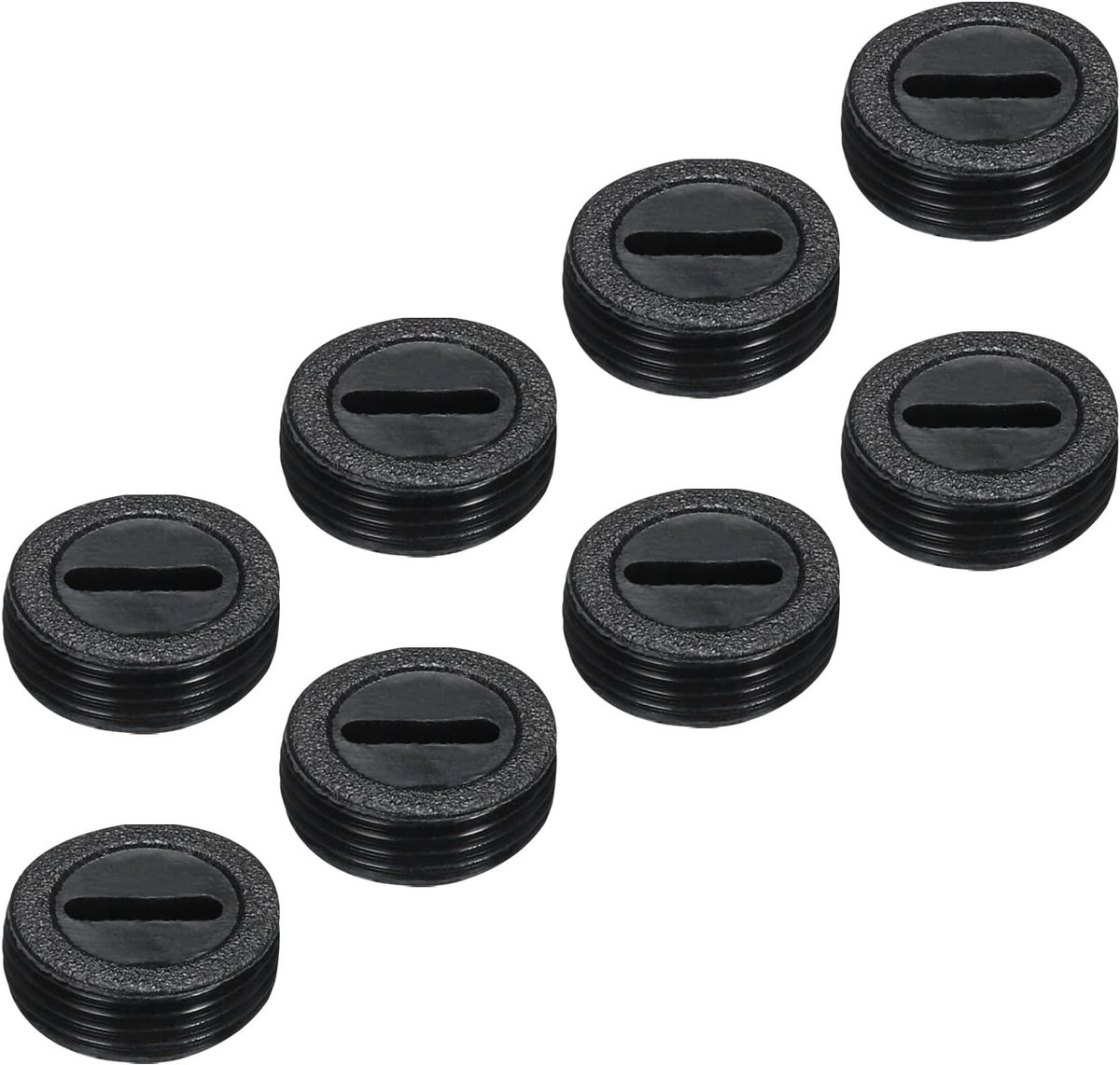 Kop voor borstelhouder van koolstof, kunststof afdekking voor elektrische motorborstel, zwarte draad, buitendiameter 14 mm, hoogte 5 mm, 8 stuks