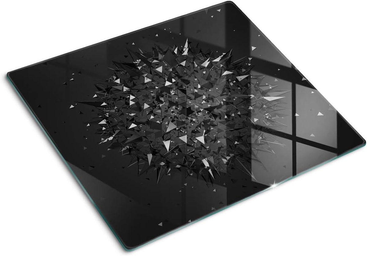 Snijplank Gehard Glas Keuken Decoratie 60x52 cm Achterwand Bescherming van het Aanrecht Glazen - abstractie 3d