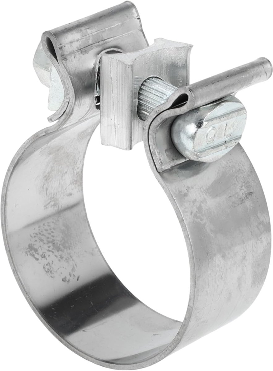 Uitlaatpijpklem/Uitlaatdemperbuisverbinding voor Auto Vrachtwagen/Duurzaam RVS 2.24" 30mm / 1 Stuk Zilverkleurig