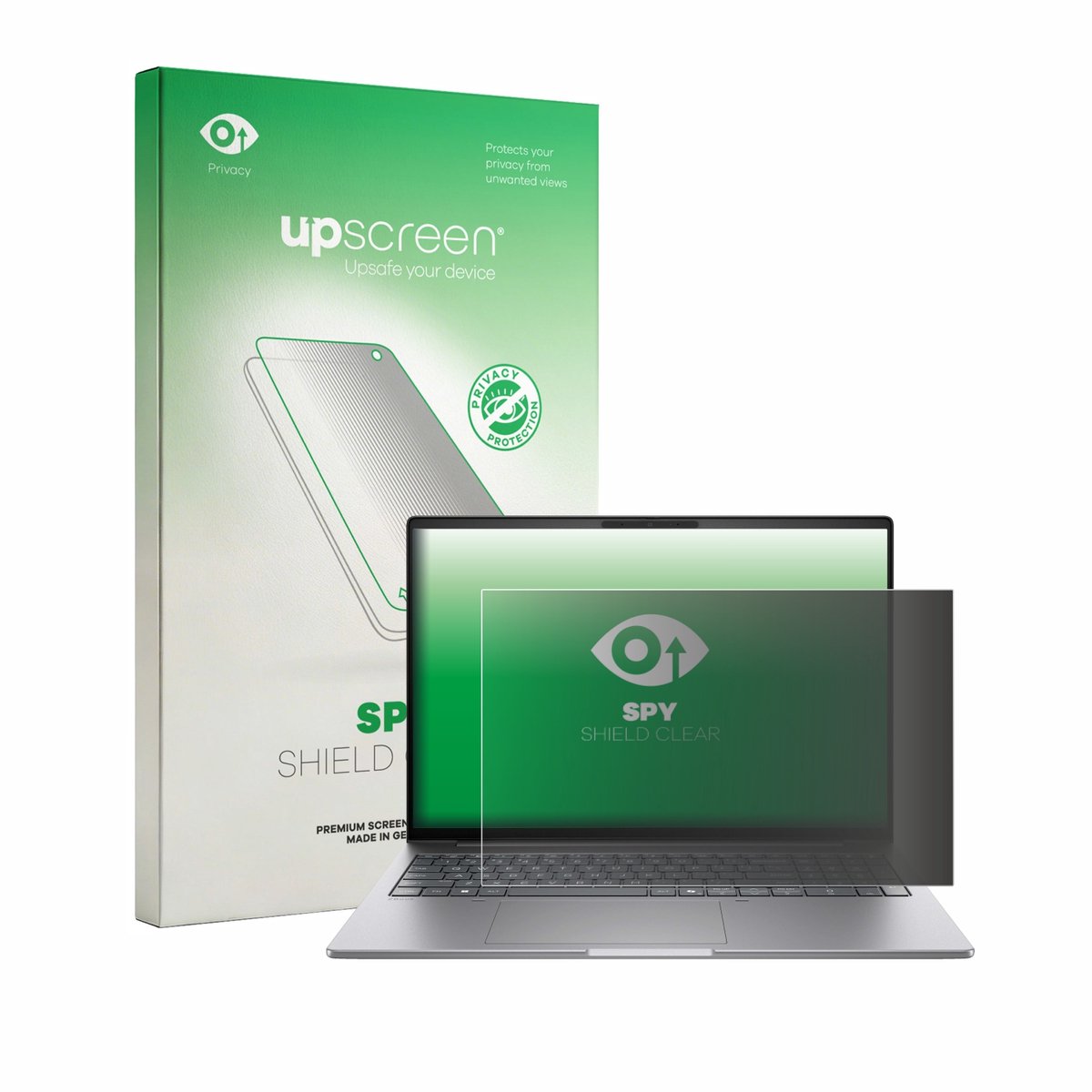 upscreen - privacy screenprotector voor HP Zbook 8 G2i 16" - Folie Beschermfolie Blauwlichtfilter
