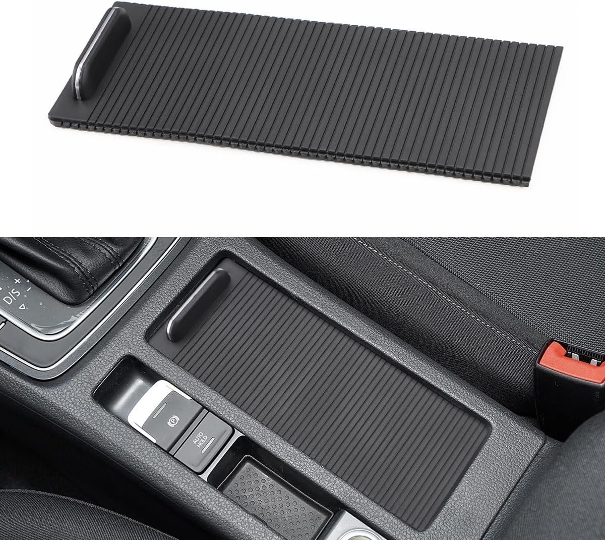 Drinkcover Centerconsole - Rollende Jaloezie - Voor Golf 7 2013-2020 - Verbergt bekerhouders - ShopVlot