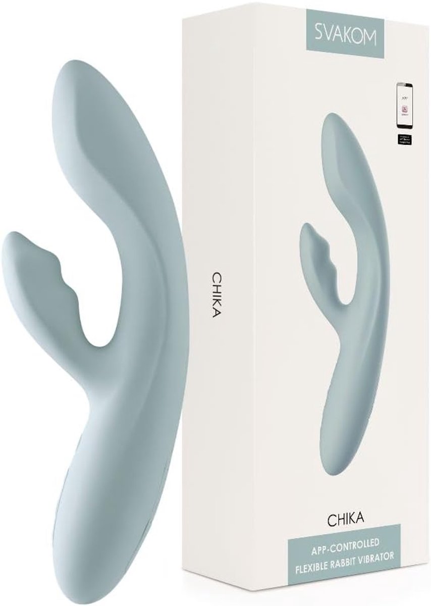 Rabbit vibrator 18.8 cm - turquoise fairy - dubbele stimulatie - extra verwarmingsfunctie - ShopVlot