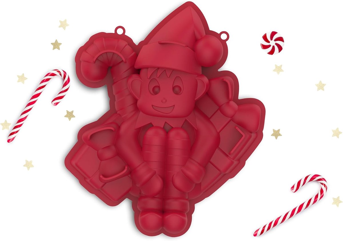 Cakepan Elf - 100% silicone - Hoge kwaliteit - Makkelijk loslaten - ShopVlot