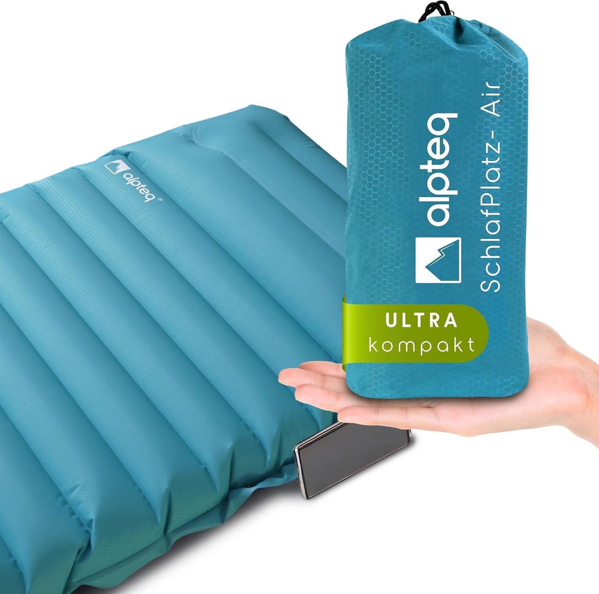 Opblaasbaar slaapmatje met geïntegreerde voetpomp - ultralicht en comfortabel - ShopVlot