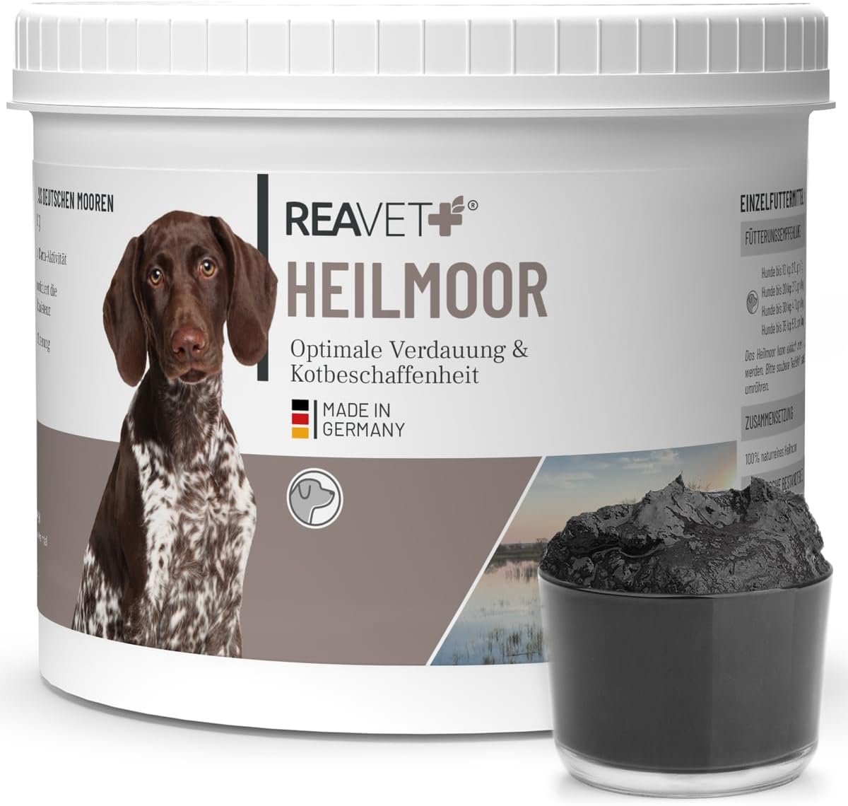 Heilmoor voor honden 500g - Natuurlijke geneeskracht - Verbeterd ontlastingsconsistentie - Ondersteunt immuunsysteem - ShopVlot