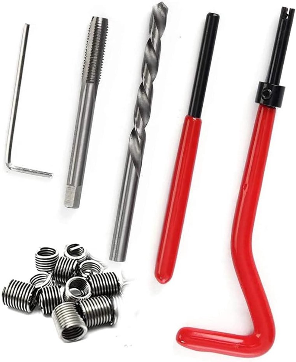 Helicoil draadgewindereparatieset M9 x 1.25 - 15-delig - Hoogwaardig materiaal - Ideaal voor duurzame reparaties - ShopVlot