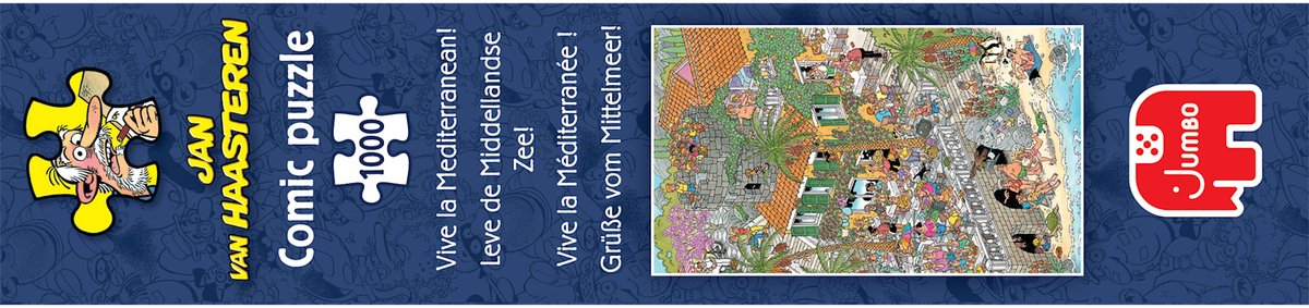 Jan van Haasteren Leve de Middellandse Zee! - Puzzel 1000 stukjes volwassenen - Legpuzzels — afbeelding 2