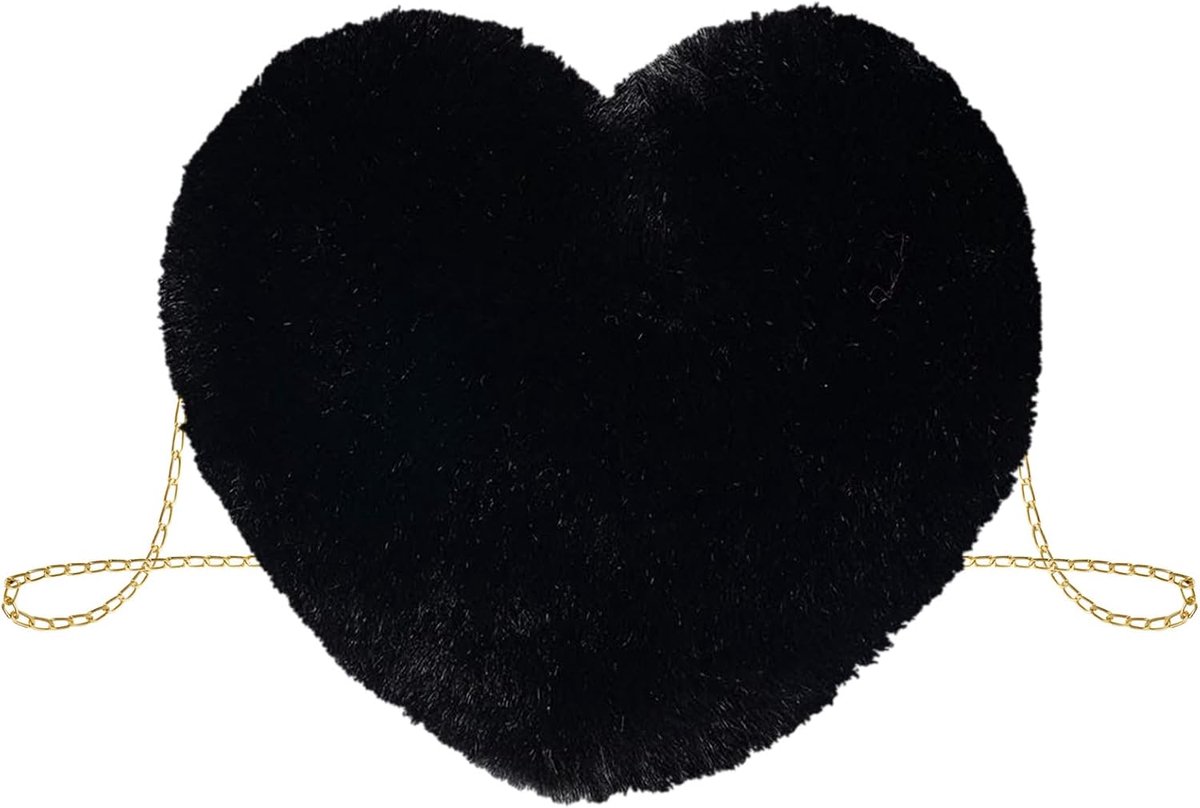 Dames Pluche Tas - Hartvormig - Zacht en Comfortabel - Perfect voor Valentijnsdag - ShopVlot