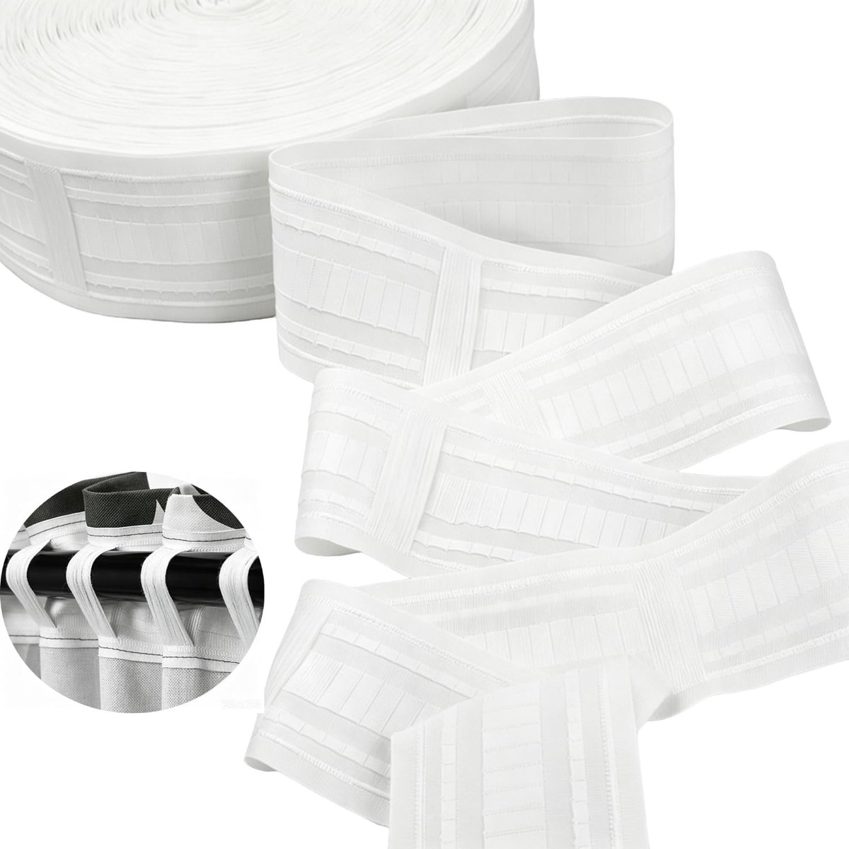 Gordijnband 8,5 cm breed - polyester - slijtvast - ideaal voor gordijnen - ShopVlot