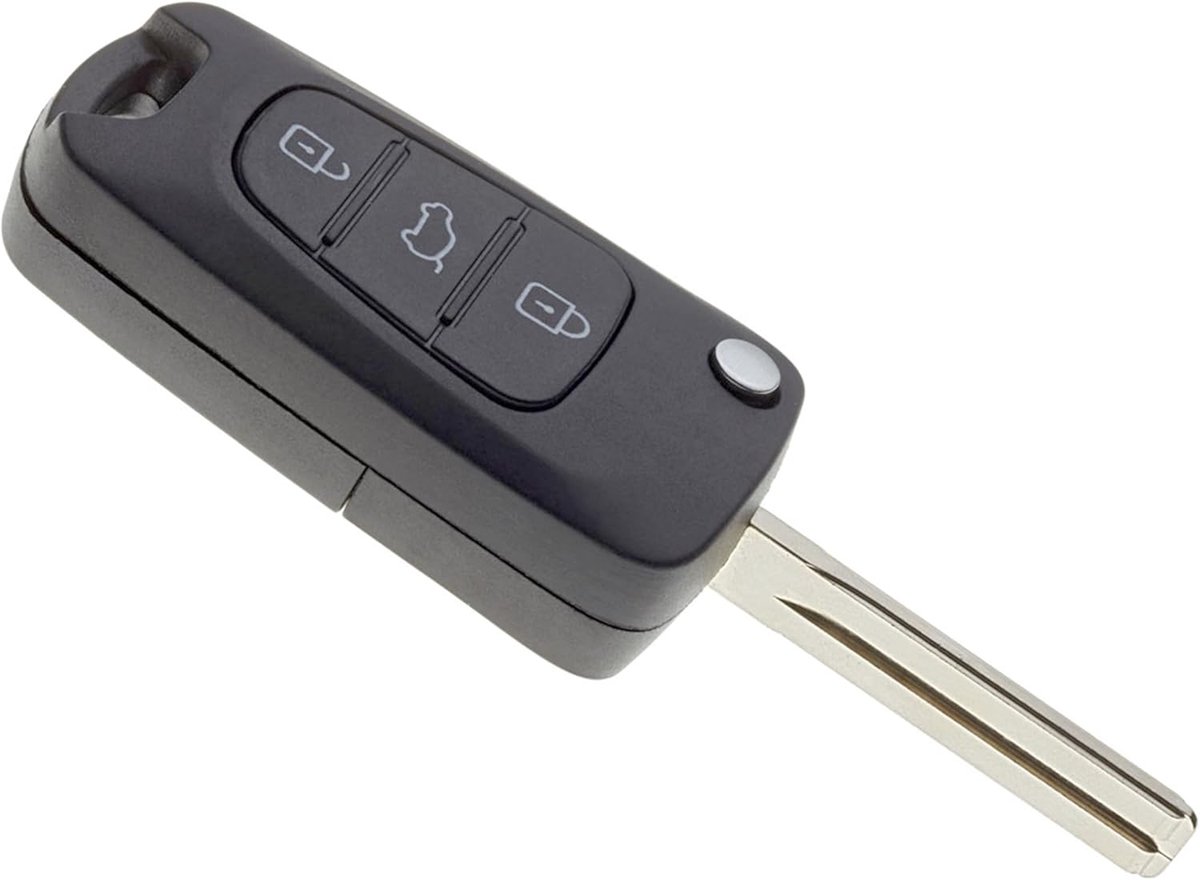 Autosleutel behuizing Kia - inclusief sleutelblad - plip afstandsbediening - vervangende autosleutel - ShopVlot