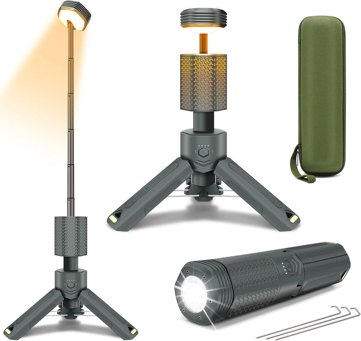 LED Outdoor Camping Lamp - Oplaadbaar - 35 Uur Accuduur - Dimbaar Licht voor Kamperen - SnelShoppen
