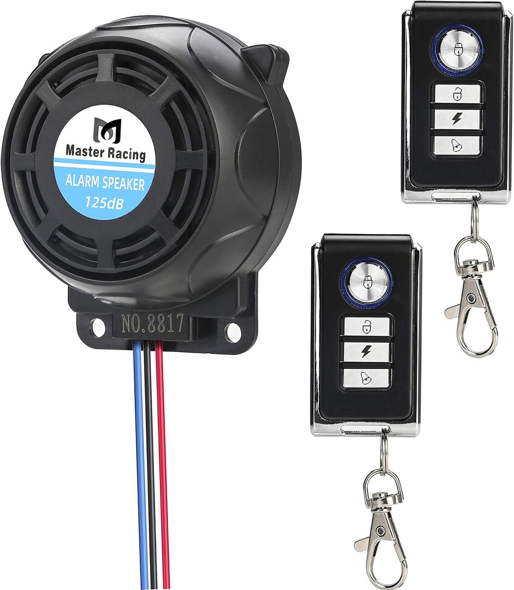 Motorfiets Alarm Systeem 125 dB - Waterproof - 2 Afstandsbedieningen - Directe Diefstalbeveiliging - ShopVlot