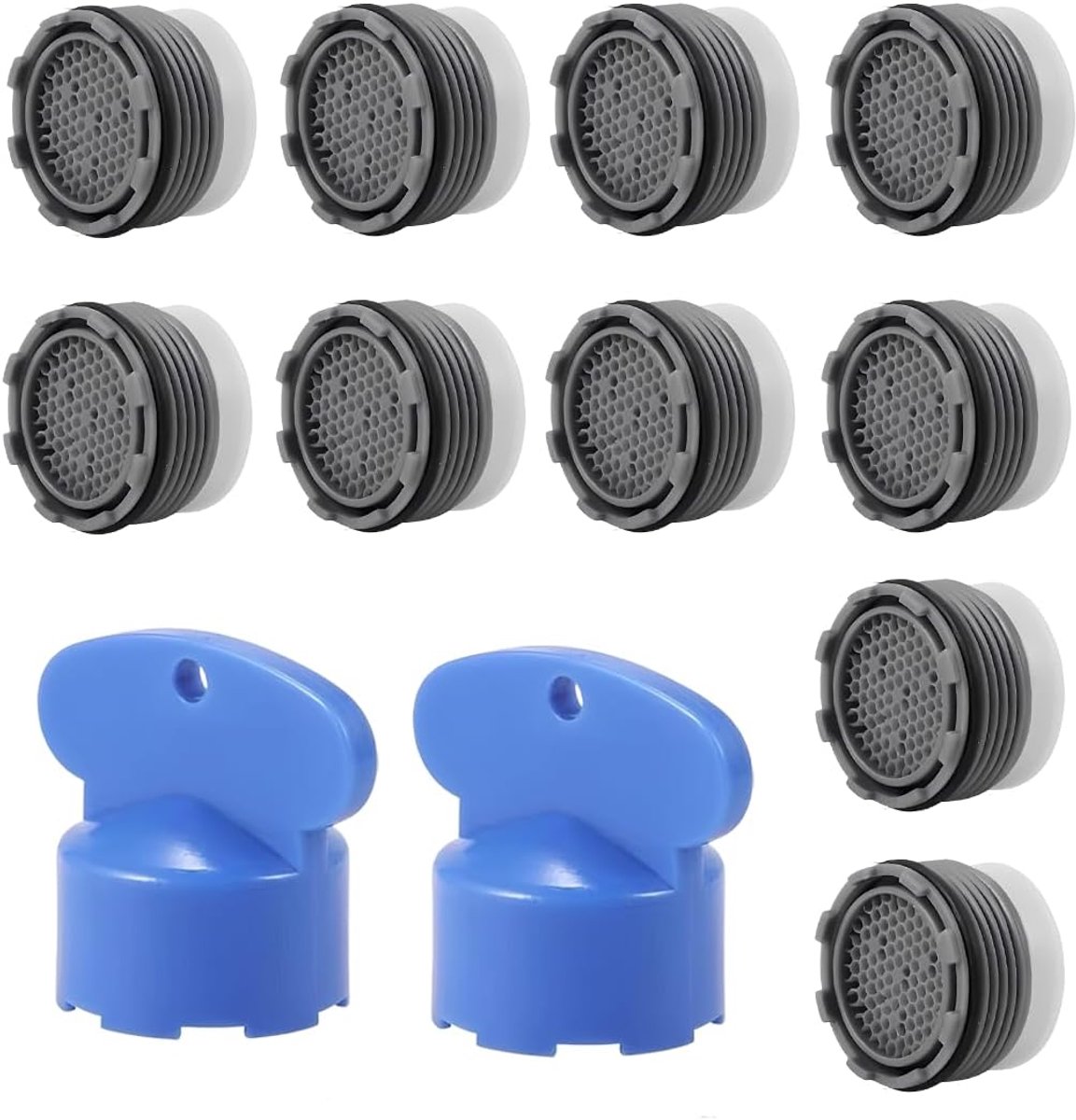 Aerator kraan filters 24mm - ingebouwde verborgen filters - met 2 moersleutels - ideaal voor keuken en badkamer - ShopVlot