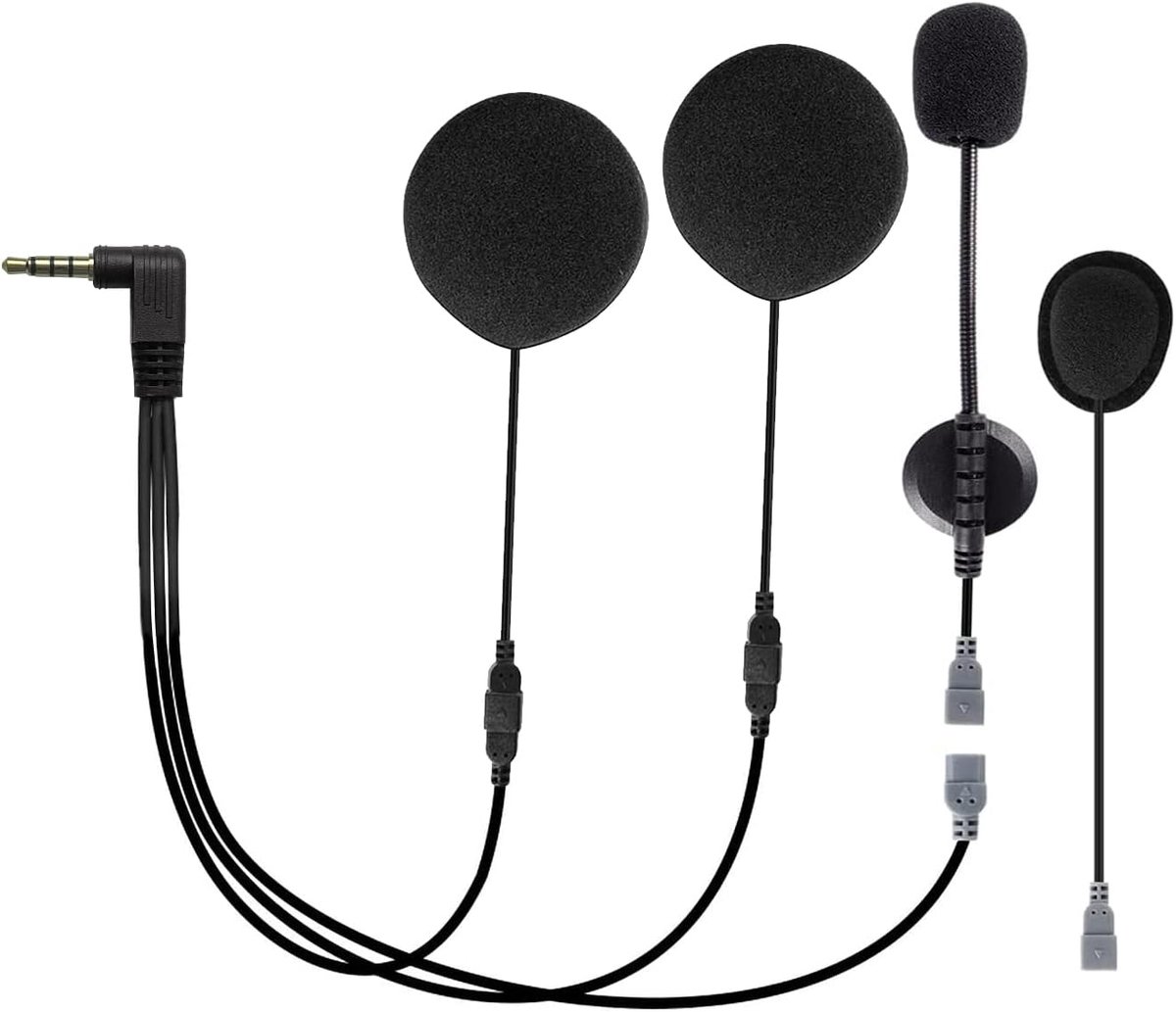 Speaker en Microfoon voor Motorheadset - Crystal Geluid - Inclusief 2 Microfoons - Optimale Geluidskwaliteit - ShopVlot