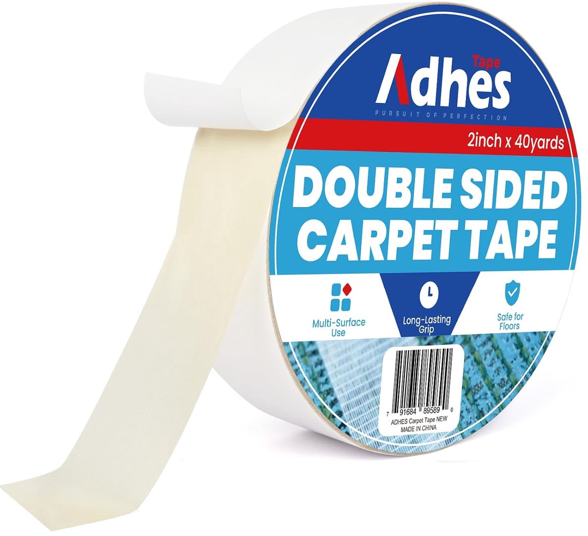 Dubbelzijdig tape 5.5cm x 100m - zware kwaliteit - verwijderbaar - geen residu voor houten vloeren - ShopVlot