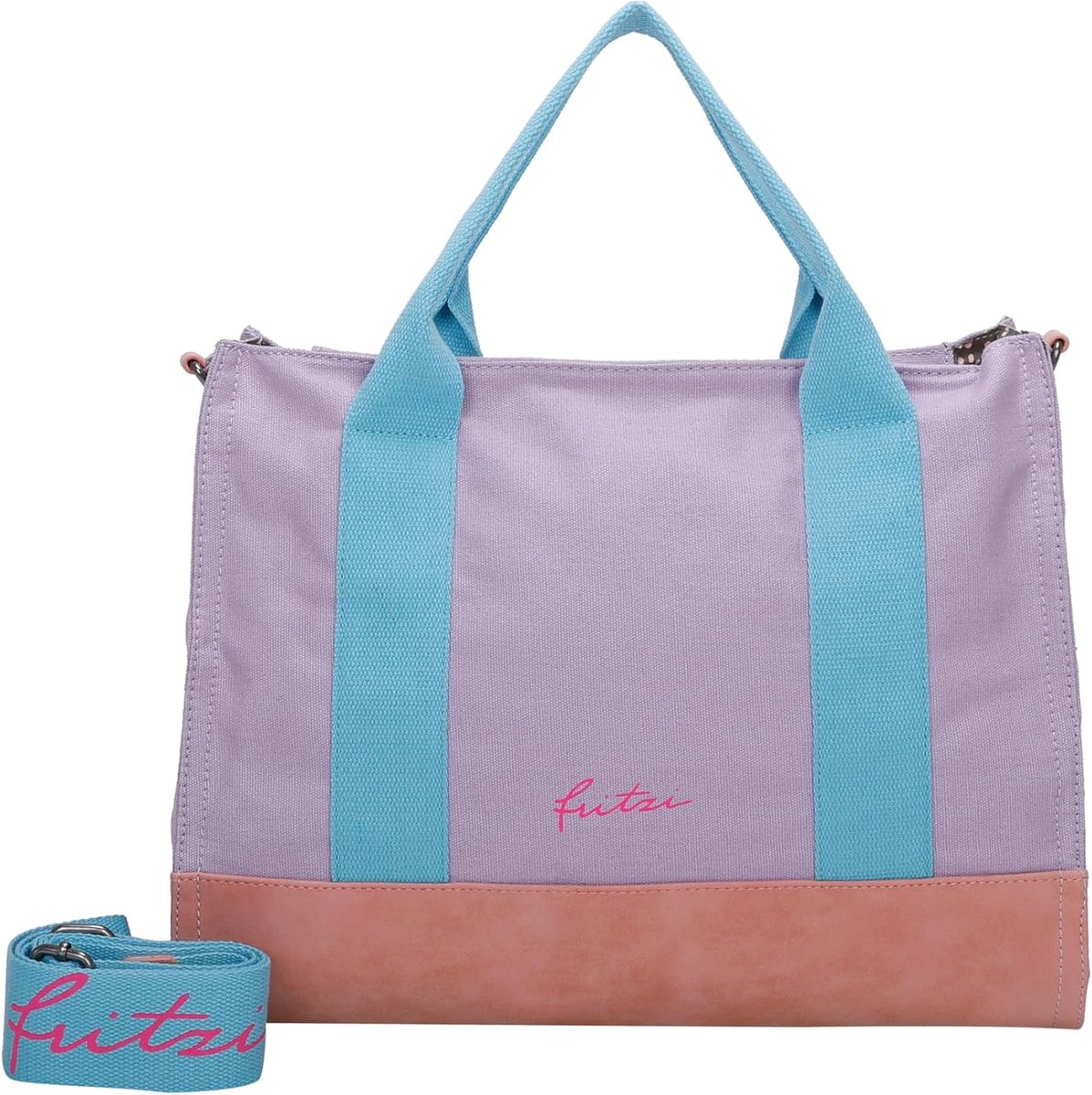 Canvas tote bag shopper 29,5 x 40 cm - katoenmix - vegan - perfecte handtas voor festival en strand - ShopVlot
