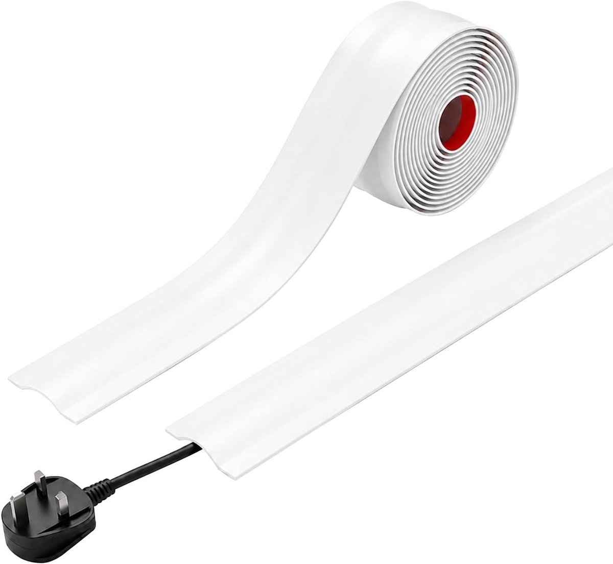 Koordverberger 5 m - flexibele PVC - zelfklevend - beschermt kabels tegen schade - ShopVlot