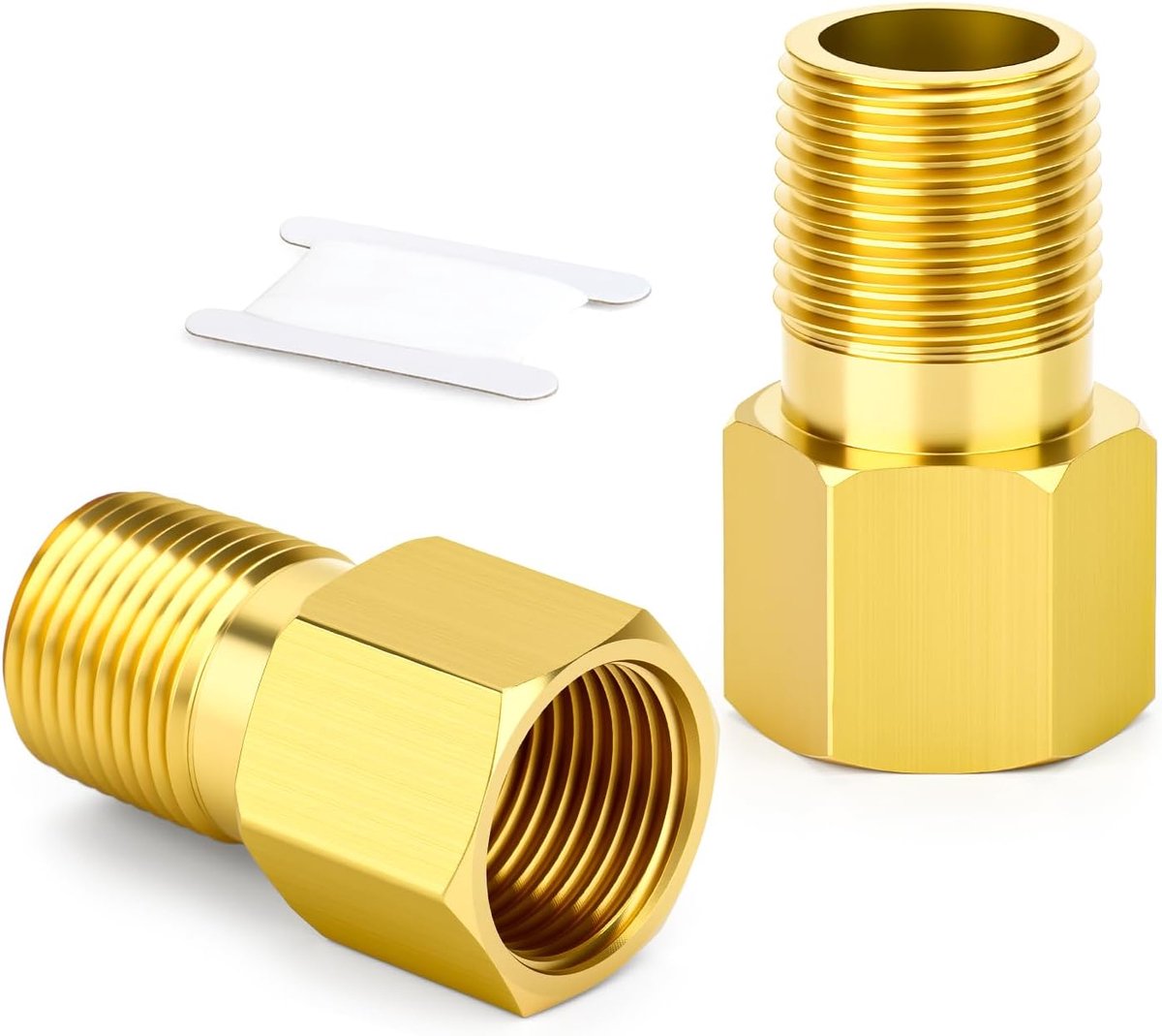 Dubbelzijdige verlengbuis 1/4" BSP - Messing 35mm - Rechte connector voor pneumatische systemen - ShopVlot