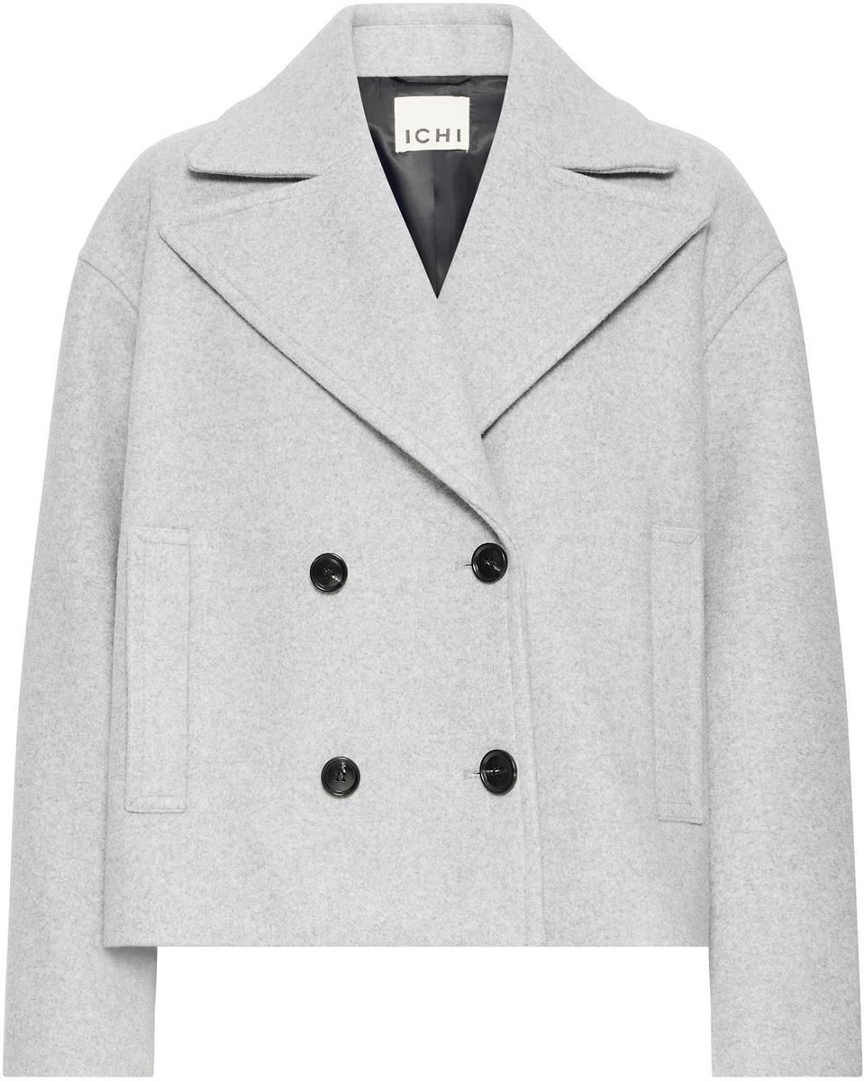 Ichi Jamie Jacket Grey Melange