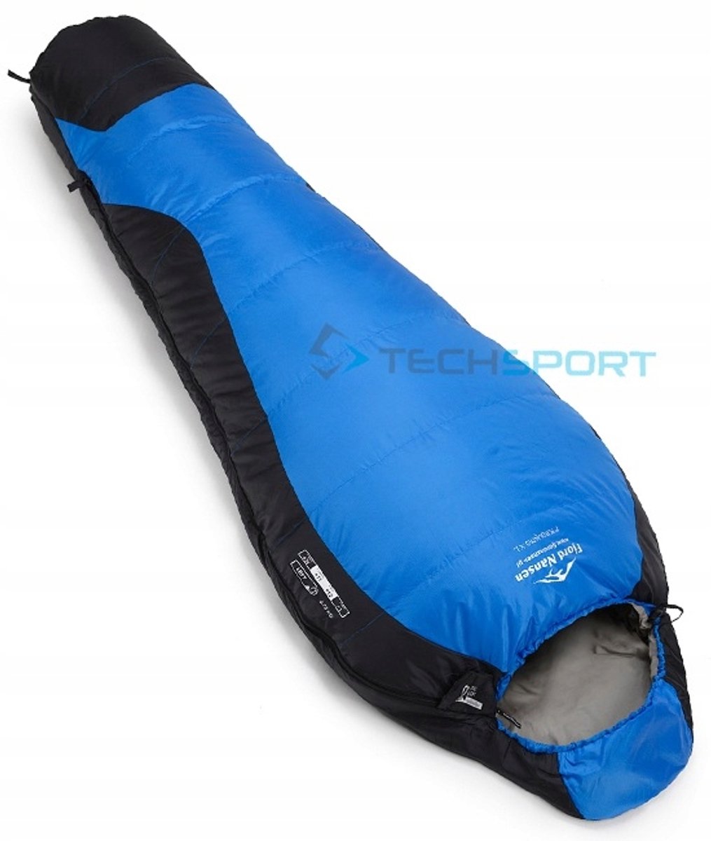 Lichtgewicht Mummie Slaapzak XL - Blauw/Zwart, 0.75kg