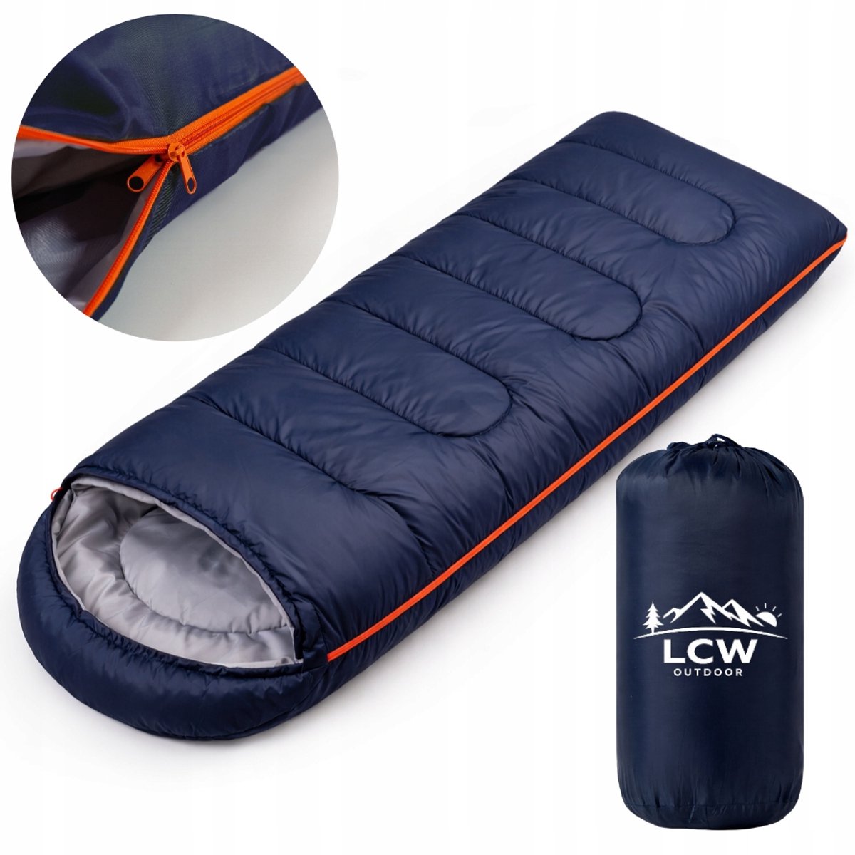 Luxe Mummie Slaapzak 2-in-1: Warm, Lichtgewicht met Capuchon & Hoes