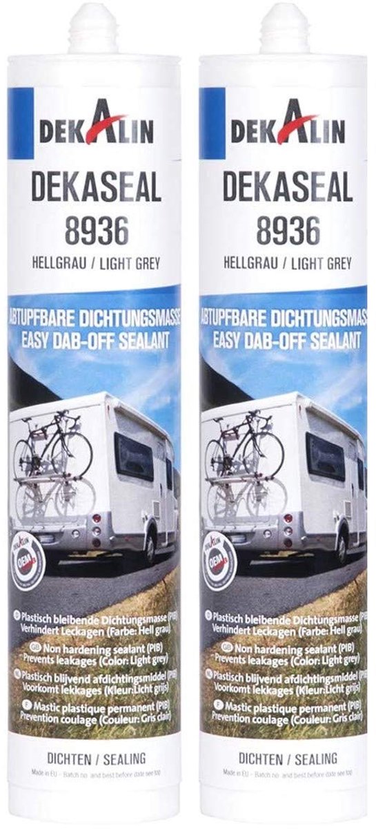 Dekaseal 8936 sealant dubbelpack - lichtgrijs - elastisch - ideaal voor caravans en campers - ShopVlot