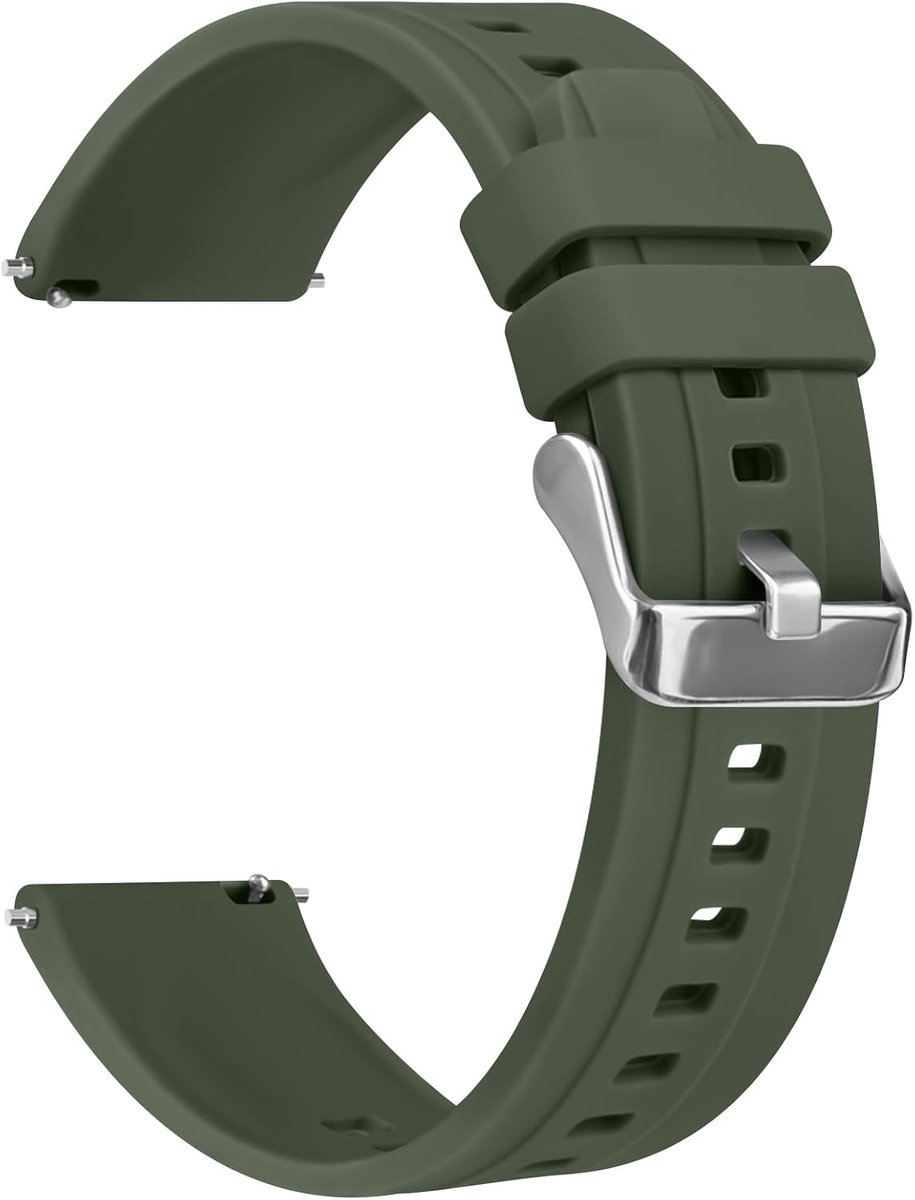 Horlogebandje 22 mm - siliconen - snelsluiting - ideaal voor dames en heren - ShopVlot