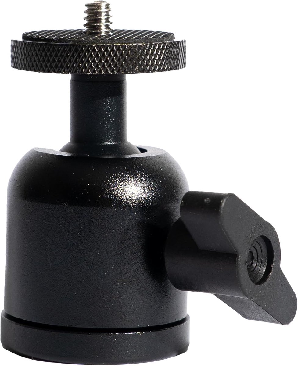 Mini balhoofd 1/4 inch - metalen constructie - geschikt voor zware toepassingen - compacte afmetingen - ShopVlot
