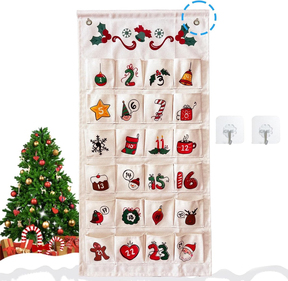 Adventskalender om te vullen - met haak - leuke verrassingen voor iedere dag - ShopVlot