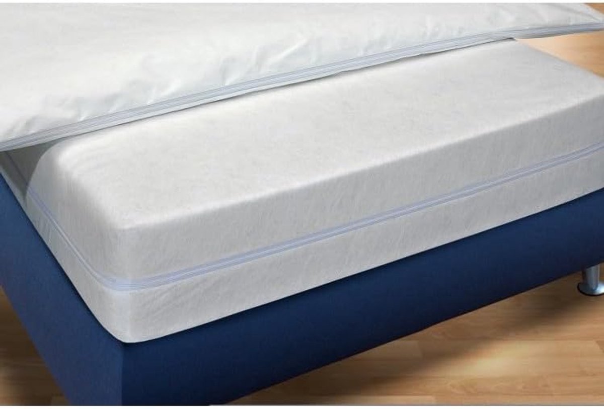 Anti-allergie matrasbeschermer 80x210 cm - tot 20 cm hoog - Oeko-Tex gecertificeerd - beschermt tegen huisstofmijt - SnelShoppen