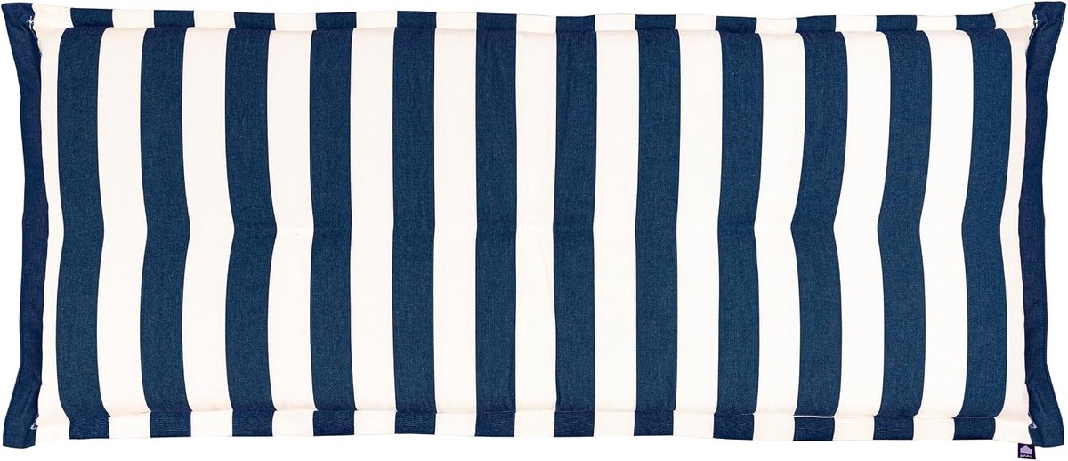 Tuinkussen 120cm - Navy Blauw - Gestreept - Comfortabel zitten - SnelShoppen