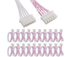 5Pin Cable voor Mayflash F300 Joystick voor SANWA Joystick, JST XH 2.54mm 0.1" Pitch Female to Female Connector Adapter voor Zero Delay USB Encoder, 20cm, 20PCS