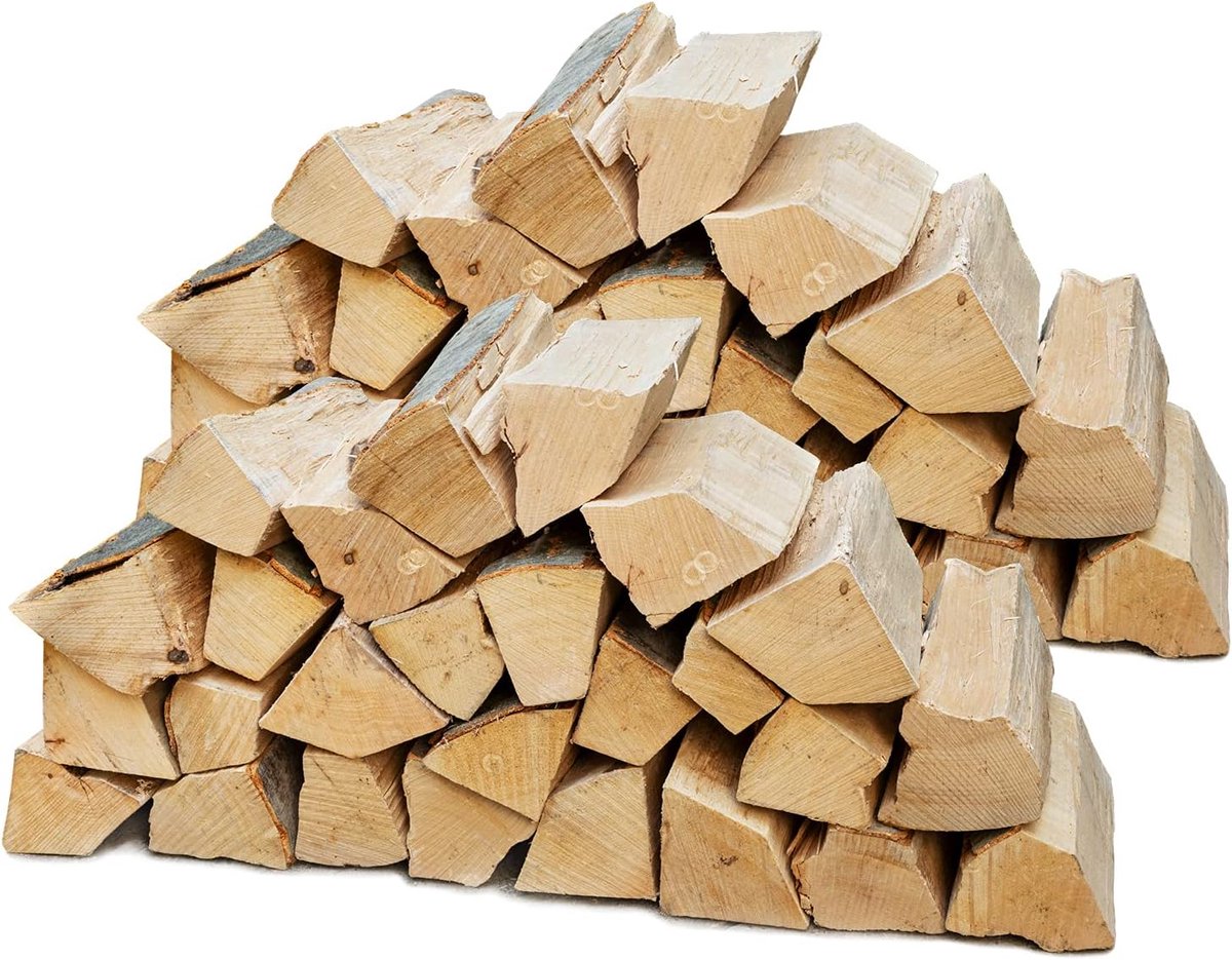 Hout, brandhout, hout, 60 kg, voor oven en open haard, vuurschaal, grill, beuken, vuurhout, beukenhout, houtblokken 25 cm, kamergedroogd, flameup