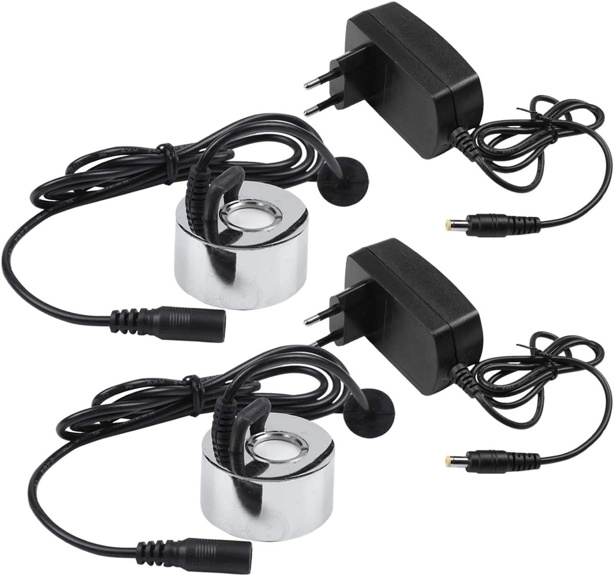 2 stuks stekker 45 mm luchtbevochtiger nevel fabrikant industriële incubator 24 V vernevelaar vernevelaar verstuiverkop Eu stekker