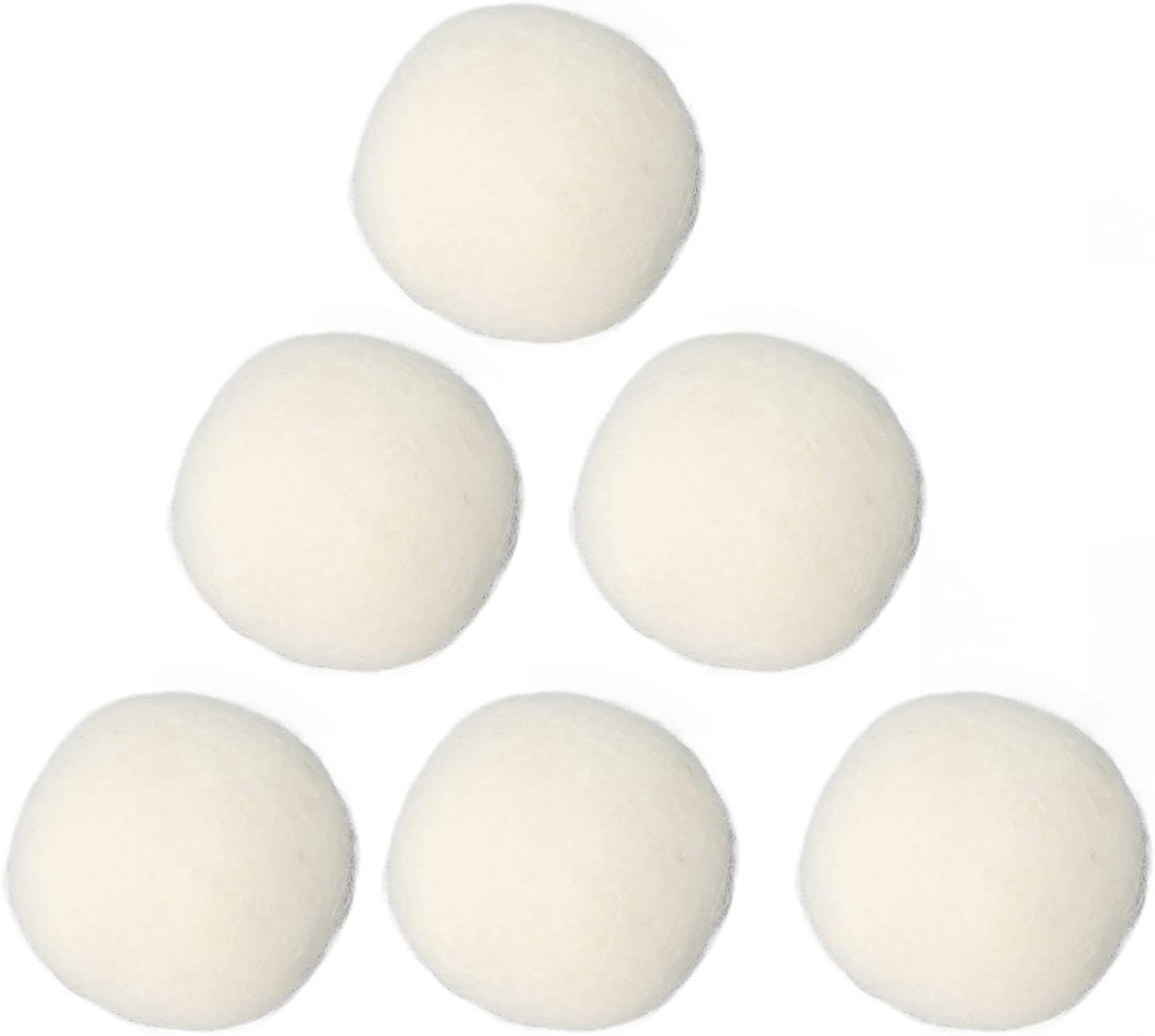 Ball, 6 Stuks Wol Dryer Balls Adsorbeert Onzuiverheden Vermindert Statische Elektriciteit Hoge Dichtheid Ontvochtiging voor Thuis (4cm)