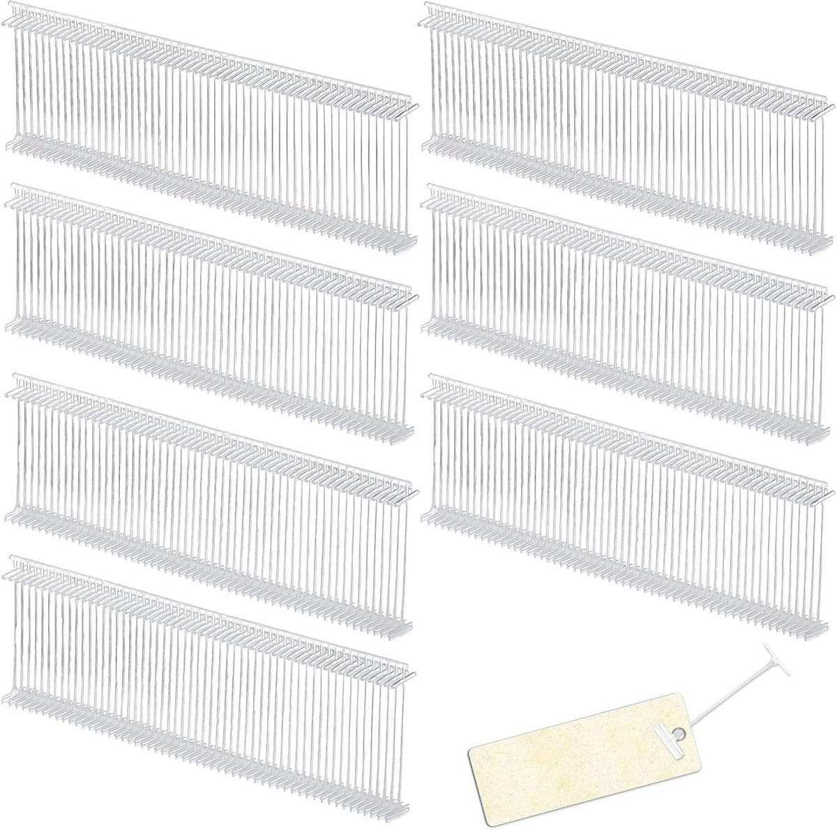 Labelpinnen voor taggingpistool – 5000 stuks transparante hechtdraden – universele maat – stevig kunststof – prijslabel accessoires – kleding, schoenen, retail en thuisgebruik