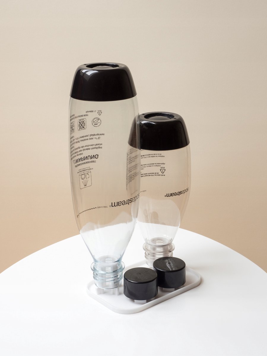 SodaStream Flessenhouder & Drogenrek met Lekbak - Dubbel
